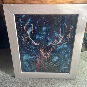 Finished framed diamond art